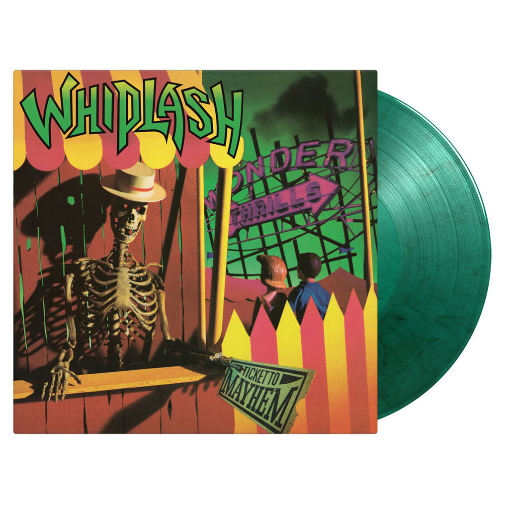 WHIPLASH - Ticket To Mayhem (2023 Reissue) - LP - 180g Swamp Green Coloured Vinyl