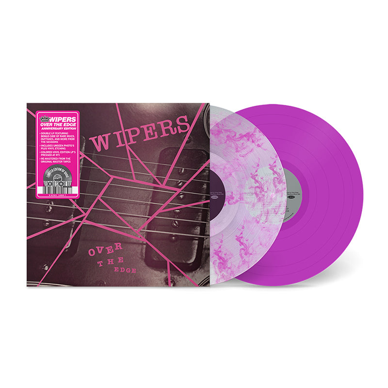 WIPERS - Over The Edge (Anniversary Edition) - 2LP - Opaque Pink/ Clear Pink Vinyl [RSD 2022]