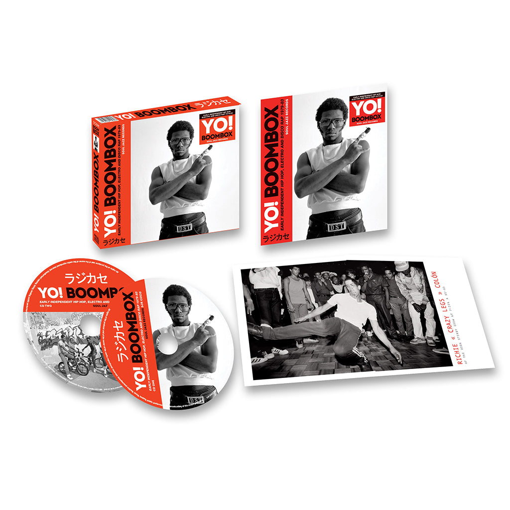 VARIOUS / SOUL JAZZ RECORDS PRESENTS - Yo! Boombox: Early Independent Hip Hop, Electro And Disco Rap 1979-83 (w/ 30 page booklet) - Deluxe 2CD Set