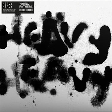 YOUNG FATHERS - Heavy Heavy - Deluxe Edition (White Handmade Sleeve w/ Fold-Out Poster & Die-Cut Stencil) - LP - White Vinyl