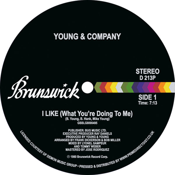 YOUNG & COMPANY - I Like (What You're Doing To Me) - 12" - Vinyl [RSD2021-JUL 17]