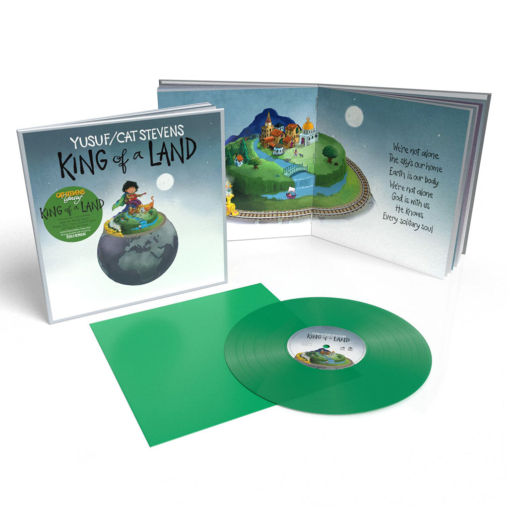 YUSUF / CAT STEVENS - King Of A Land (w/ 36 page Illustrated Booklet) - LP - Green Vinyl