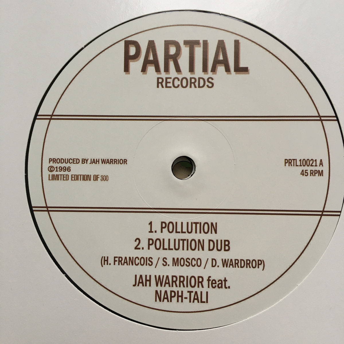JAH WARRIOR FEAT. NAPH-TALI - Pollution - 10" - Vinyl EP