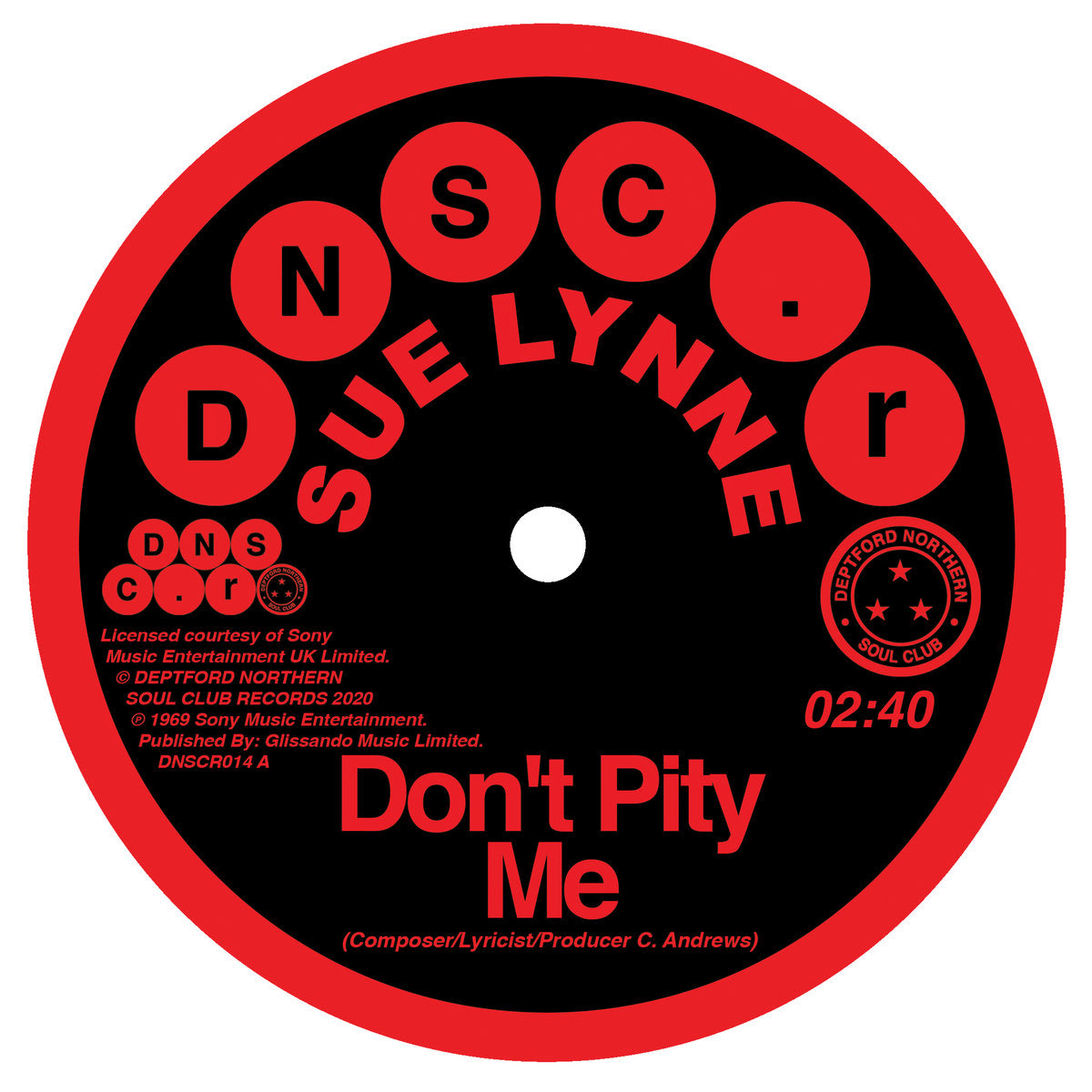 SUE LYNNE - Don't Pity Me / Don't Pity Me (Mono Version) - 7" - Vinyl