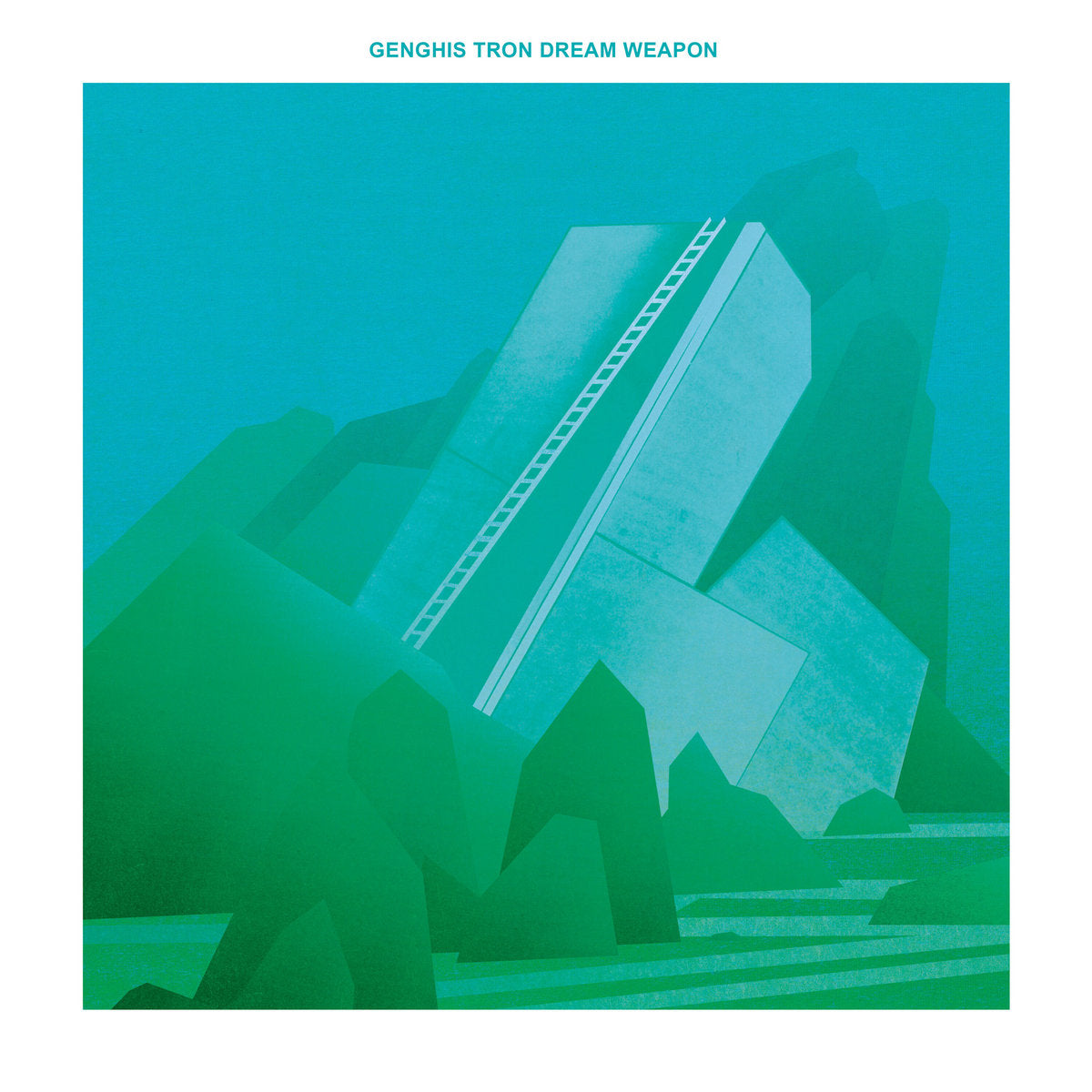 GENGHIS TRON - Dream Weapon - LP - Neon Green with White, Cyan Blue & Neon Magenta Splatter Vinyl