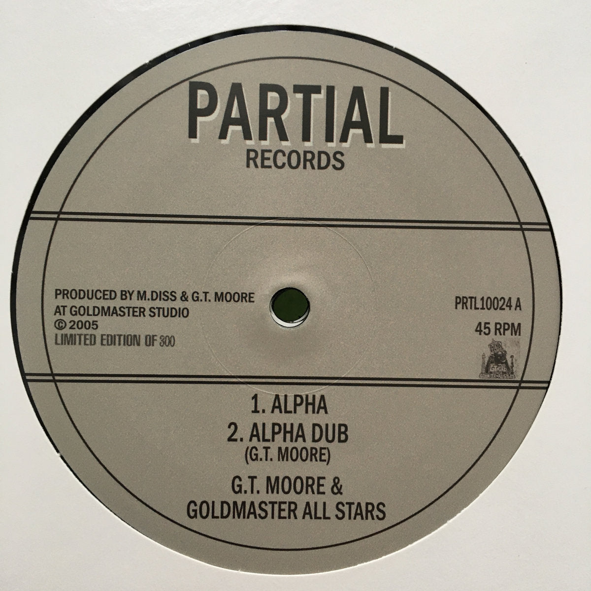 G.T. MOORE & GOLMASTER ALL STARS  - Alpha - 10" EP - Vinyl