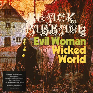 BLACK SABBATH - Evil Woman / Wicked World and Paranoid / The Wizard - 2X7" Picture Disc [RSD2020-AUG29]