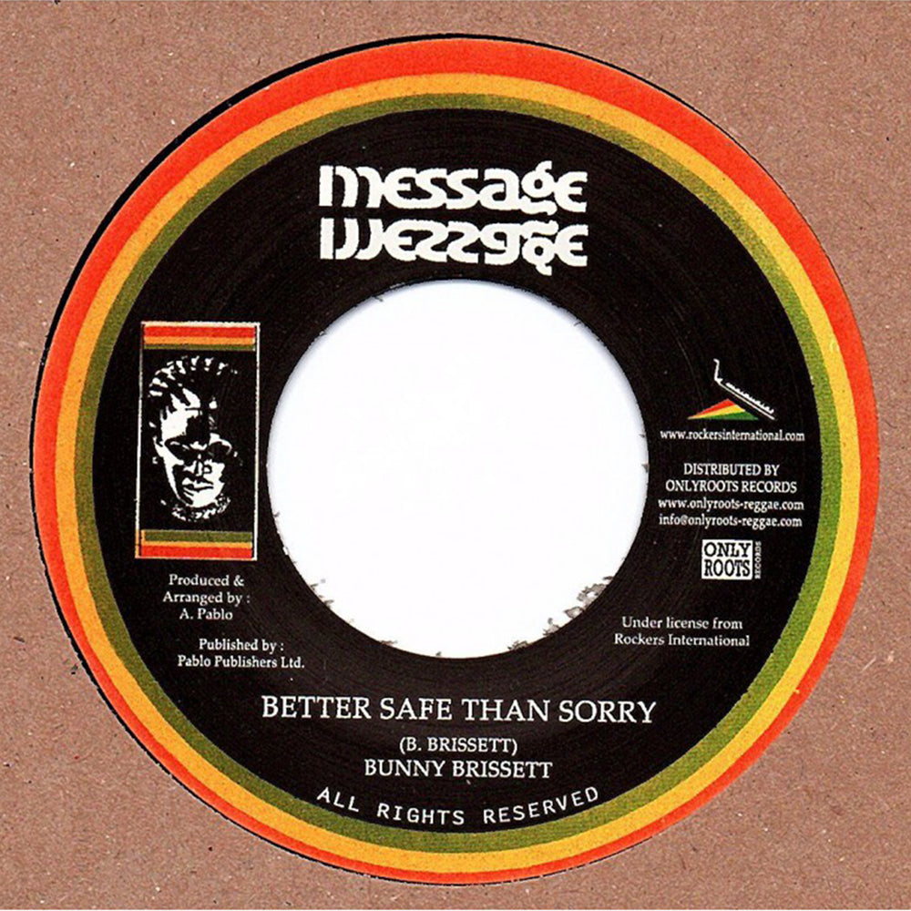 BUNNY BRISSETT - Better Safe Than Sorry / Rockers All Stars (Dub) - 7" - Vinyl