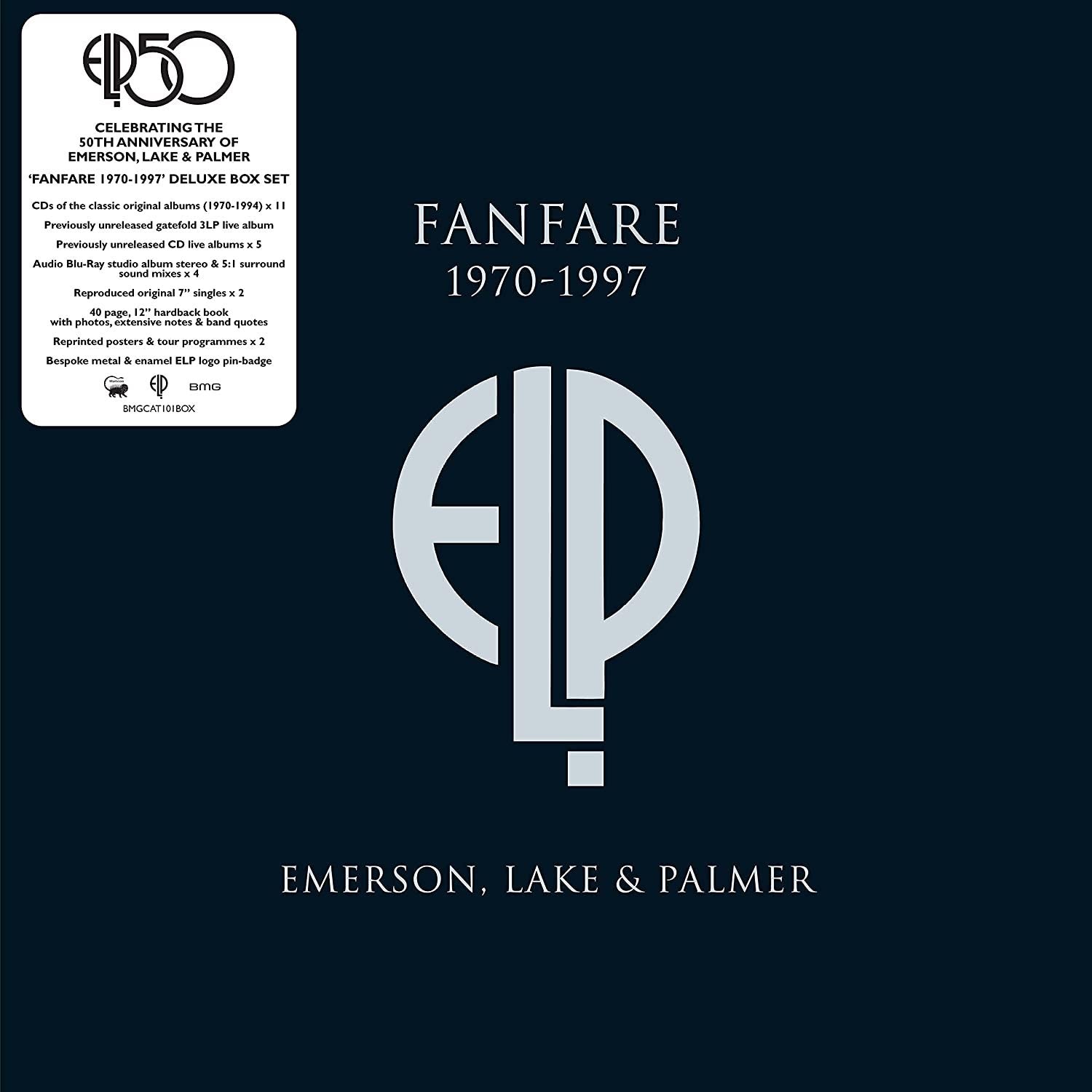 EMERSON, LAKE AND PALMER - Fanfare 1970-1997 - 16CD/3LP/Blu-Ray Audio/2x7" - Super Deluxe Boxset