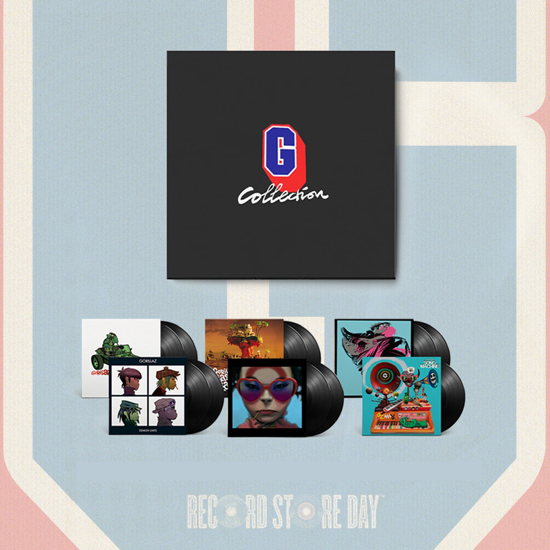 GORILLAZ - The G Collection - 4 x 2 LP Gatefold / 2 x 1 LP - Vinyl Boxset [RSD2021-JUL 17]
