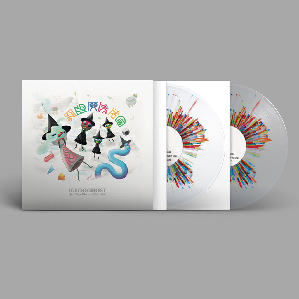 IGLOOGHOST - Neo Wax Bloom (2023 Repress) - 2LP - Gatefold Clear w/ Red, Yellow & Blue Splatter Vinyl