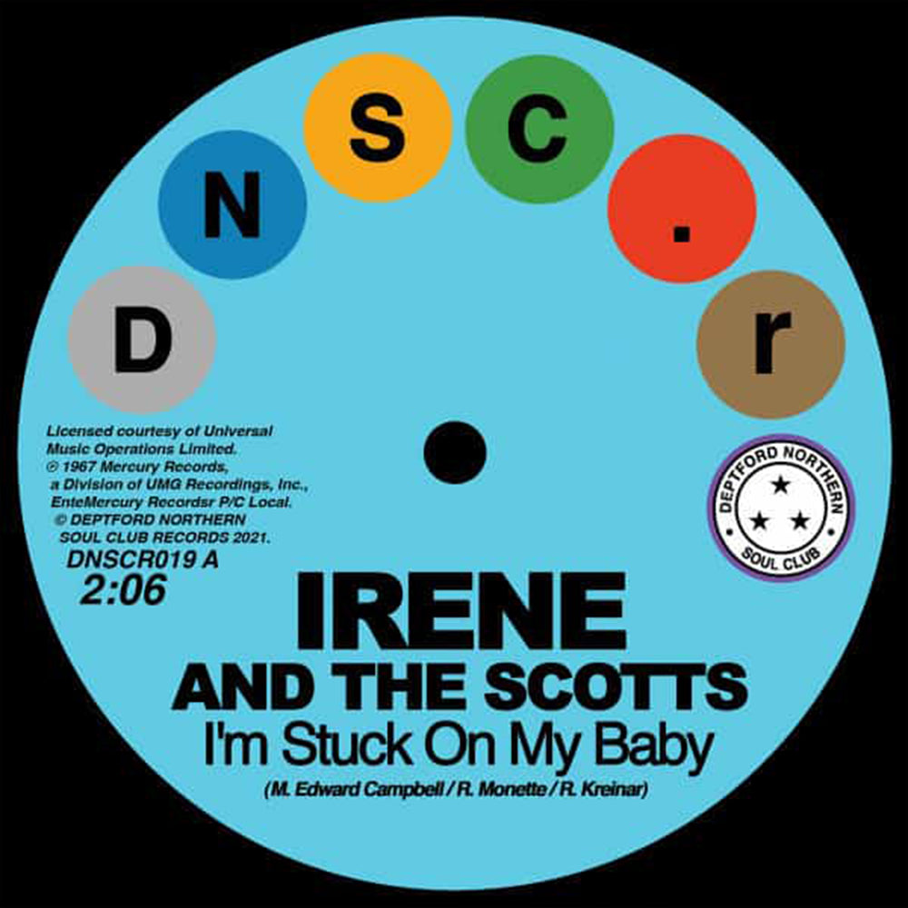 IRENE AND THE SCOTTS / THE CHANTELS - I'm Stuck On My Baby / Indian Giver - 7" - Vinyl