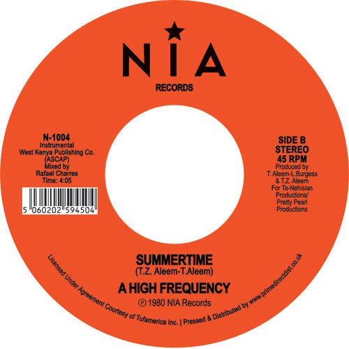 HIGH FREQUENCY - Summertime - 7" - Limited Vinyl [RSD2020-OCT24]
