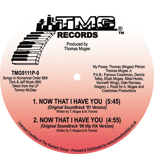 TOMMY MCGEE - Now That I Have You - 12" - Vinyl [RSD2020-SEPT26]