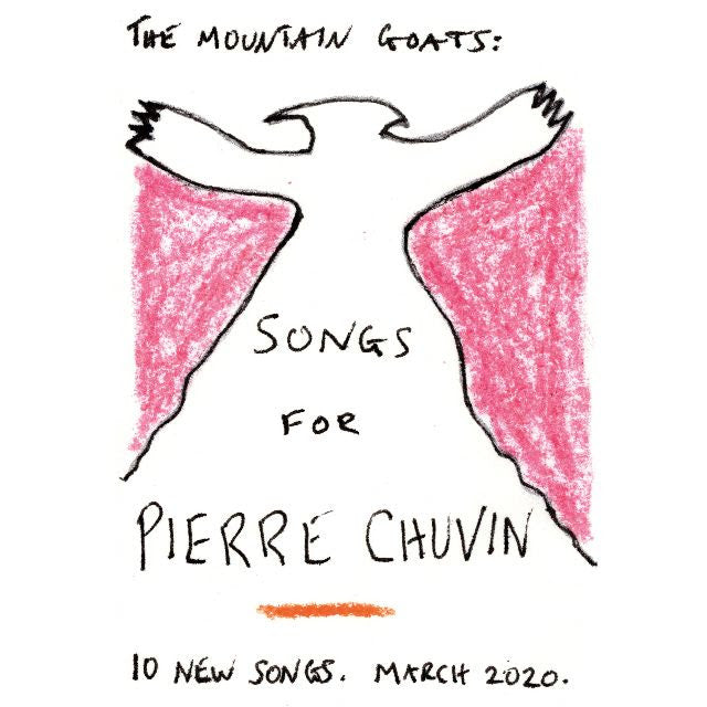 THE MOUNTAIN GOATS - Songs for Pierre Chuvin - LP - Pink And White Swirl Vinyl