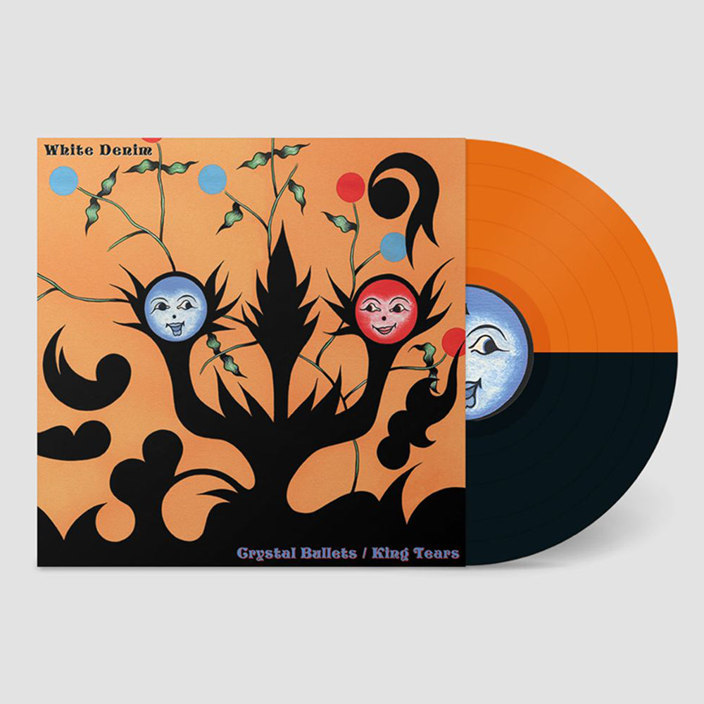 WHITE DENIM - Crystal Bullets / King Tears - LP - Orange / Black Split Vinyl